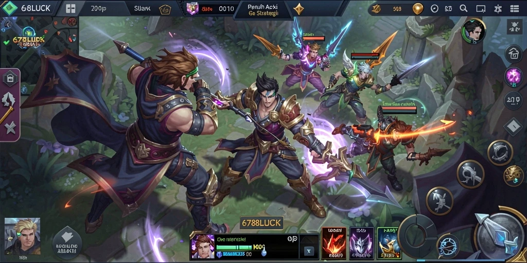Screenshot gameplay 678LUCK yang menampilkan aksi pertarungan intens.