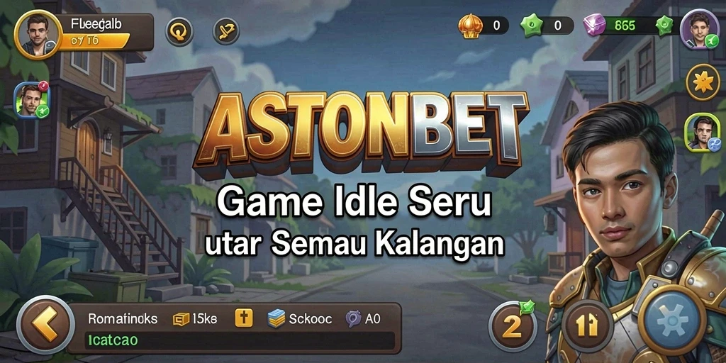 Screenshot menampilkan gameplay santai ASTONBET dengan berbagai elemen menarik.