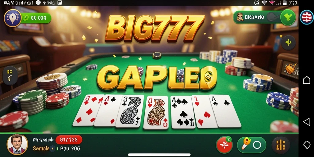 Tampilan gameplay Gaple yang menarik dan interaktif.