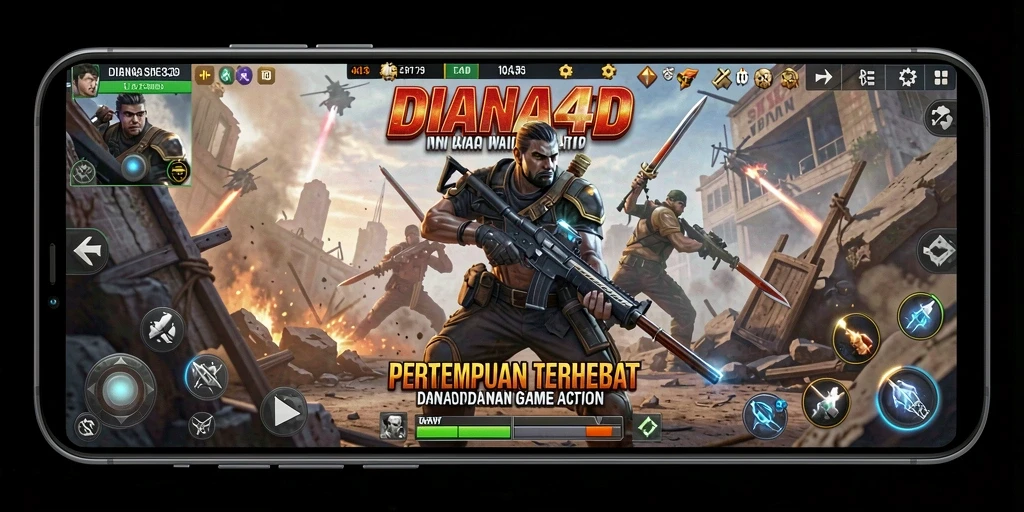 Tampilan intens gameplay DIANA4D dengan aksi yang mendebarkan.