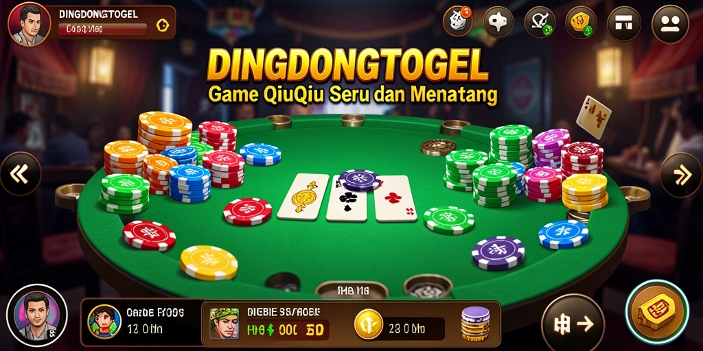 Tampilan gameplay seru DINGDONGTOGEL QiuQiu yang menarik.