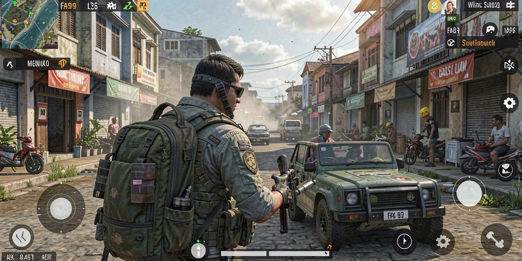 Screenshot game FA99 menampilkan pengalaman gameplay simulasi yang mendalam.
