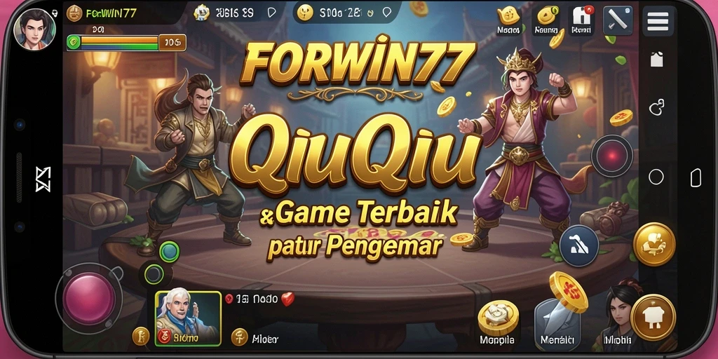 Tampilan gameplay QiuQiu yang seru dan menarik di FORWIN77.