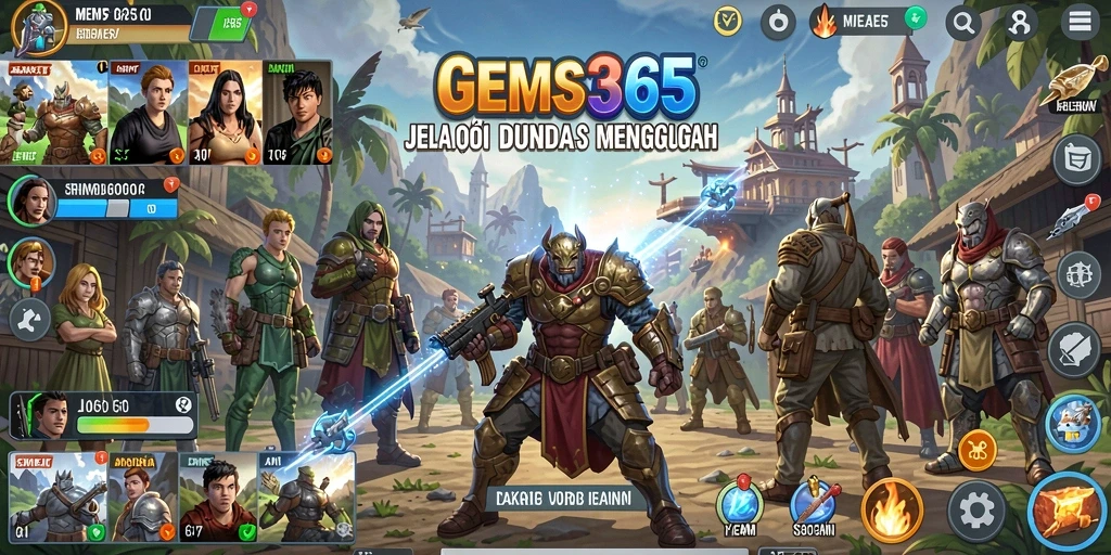 Tangkapan layar dari gameplay menarik di GEMS365.