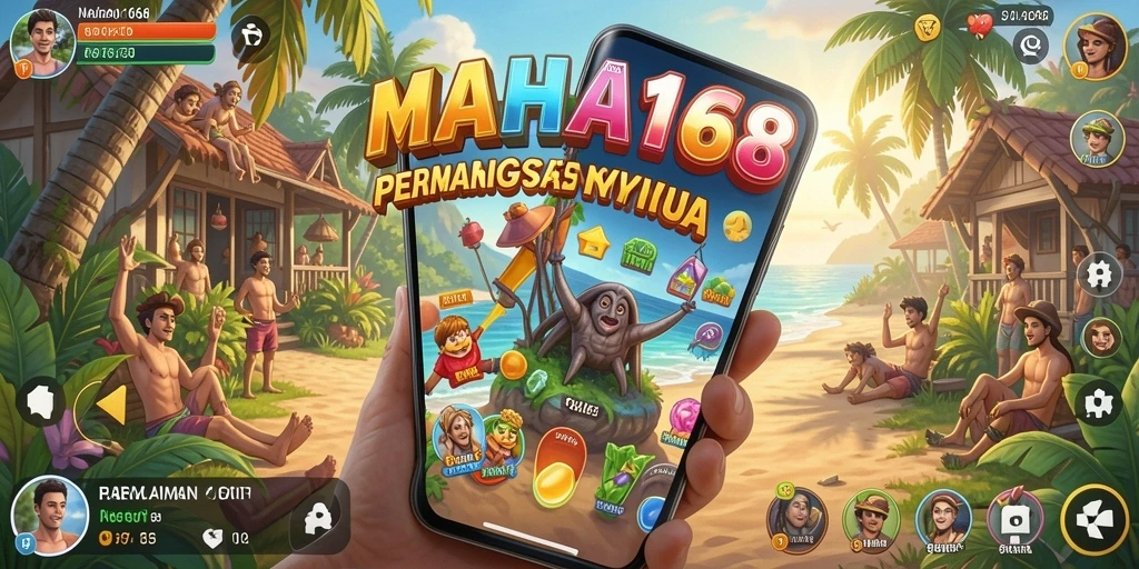 Tampilan gameplay MAHA168 yang menyenangkan dan santai.