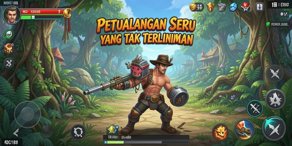Screenshot gameplay MDG188 menampilkan petualangan yang mendebarkan di dunia fantasi.
