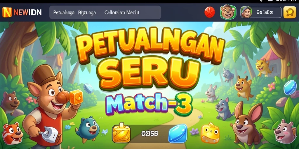 Tampilan gameplay seru dan menarik dari NEWIDN.