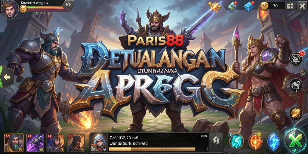 Screenshot menunjukkan aksi seru dalam permainan ARPG PARIS88.