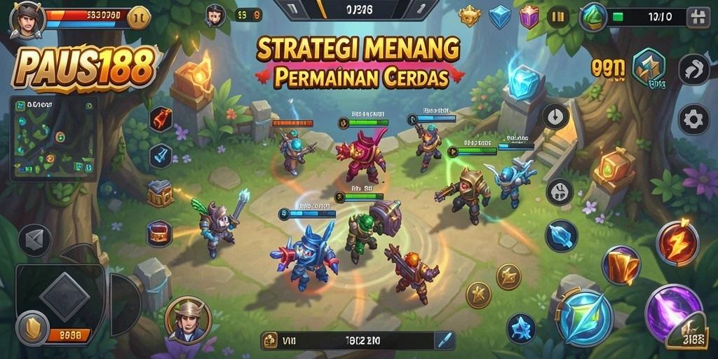 Tampilan gameplay seru dan strategi mendalam di PAUS188.