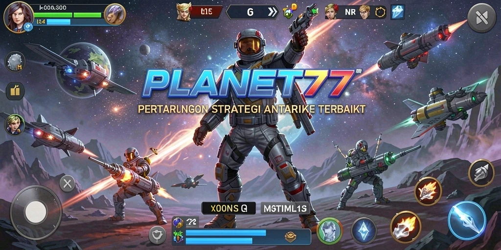 Tampilan menakjubkan dari pertarungan strategi antariksa PLANET77.