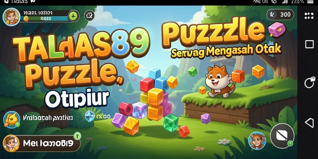 Screenshot gameplay TALAS89 menunjukkan tantangan puzzle yang menarik.