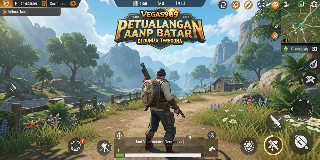 Screenshot gameplay <strong>VEGAS969</strong> menampilkan dunia terbuka yang memukau.