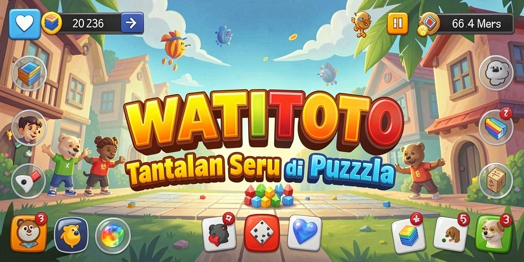 Screenshot gameplay WATITOTO menunjukkan momen seru saat menyelesaikan teka-teki.