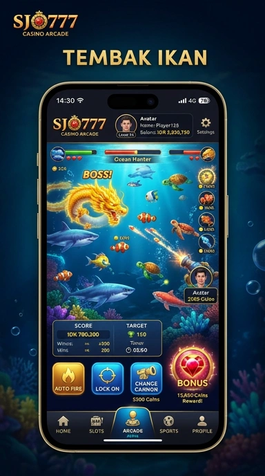 Screenshot antarmuka pengguna sjo777 yang sederhana dan menarik.
